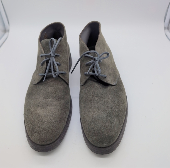 KD KD Men's Suede Lace-Up Beatle Boots Grey Italy Sz 43 - Picture 9 of 9